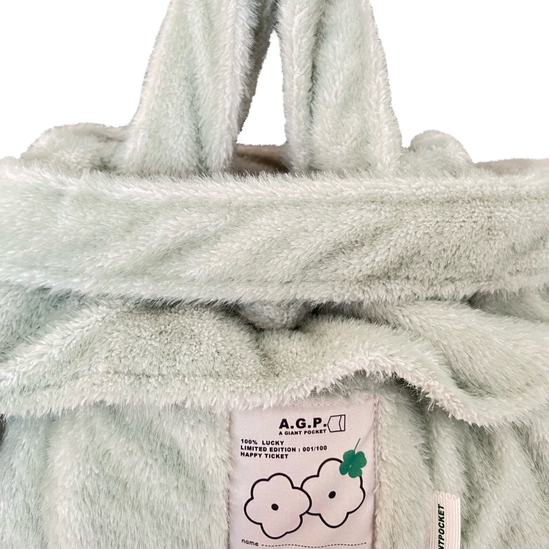 Mushroom bag - Medium - Mint Furry